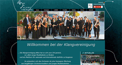 Desktop Screenshot of klangvereinigung.at